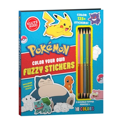 Pokemon Color Your Own Fuzzy Stickers, Editors of Klutz - Paperback - 9781546176848