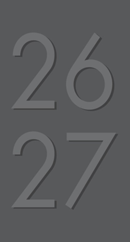 Charcoal 2-Year 2026-27 3.5 X 6.5 Monthly Pocket Planner, Willow Creek Press - Gebonden - 9781549256523