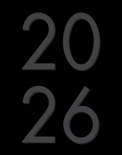 Basic Black 2026 7.5 X 9.5 Booklet Monthly Planner, Willow Creek Press - Gebonden - 9781549257032