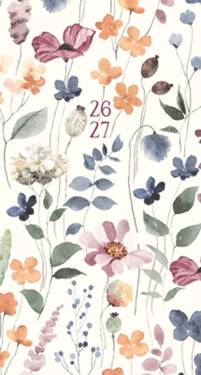 Feminine Floral 2-Year 2026-27 3.5 X 6.5 Monthly Pocket Planner, Willow Creek Press - Gebonden - 9781549257643