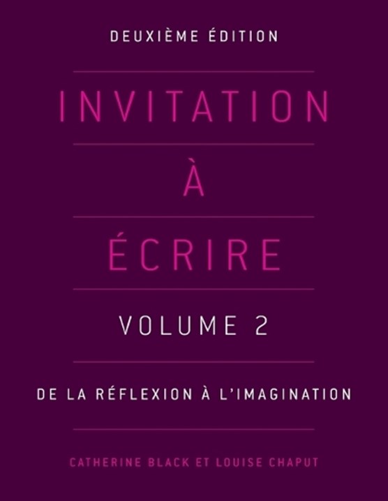 Invitation a ecrire: Volume 2
