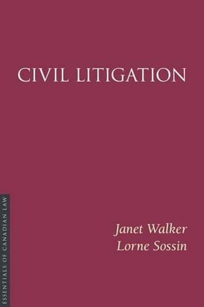 Civil Litigation, Janet Walker - Paperback - 9781552210703