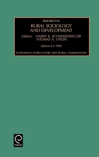 Sustaining Agriculture and Rural Communities, Thomas A. Lyson ; Harry K. Schwarzweller - Gebonden - 9781559384582