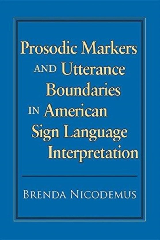 Nicodemus, B: Prosodic Markers and Utterance Boundaries in A