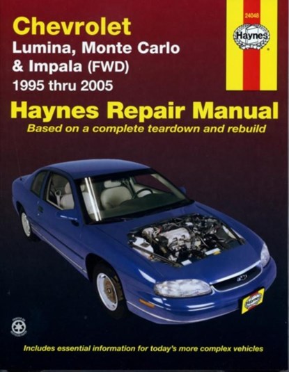 Chevrolet Lumina, Monte Carlo & Impala (FWD) (95 - 05), Haynes Publishing - Paperback - 9781563926327