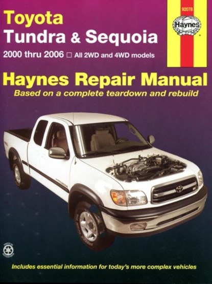 Toyota Tundra & Sequoia 00-07, Haynes Publishing - Paperback - 9781563928482