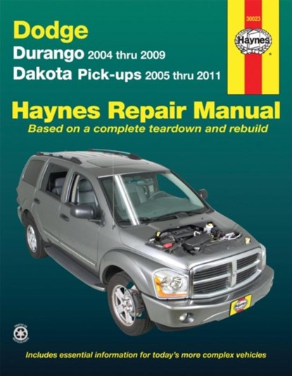 Dodge Durango (2004-2009) & Dakota (2005-2011) pick-ups Haynes Repair Manual (USA), Haynes Publishing - Paperback - 9781563929564