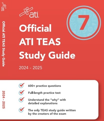 Official Ati Teas Study Guide 7 (2024-2025 Edition), Ati - Paperback - 9781565332720