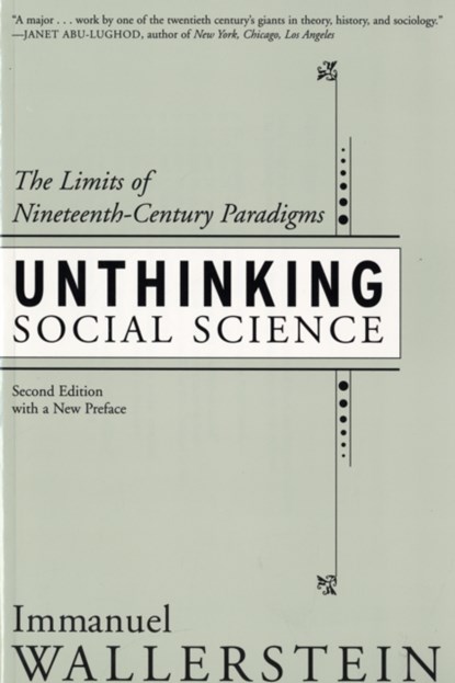 Unthinking Social Science, Immanuel Wallerstein - Paperback - 9781566398992