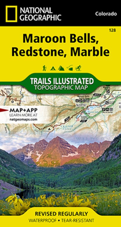 MAP-MAROON BELLS REDSTONE MARB, MAPS,  National Geographic - Gebonden - 9781566952484