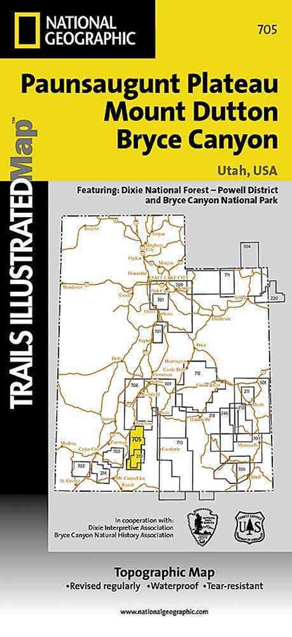 MAP-MOUNT DUTTON AQUARIUS PLAT, National Geographic Maps - Overig - 9781566954150