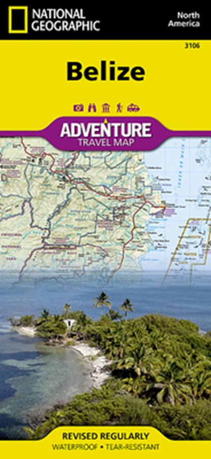 MAP-BELIZE 2019/E, National Geographic Maps - Adventure - Gebonden - 9781566954686