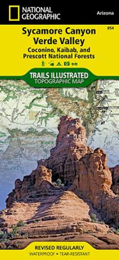 Sycamore Canyon, Verde Valley Map [Coconino, Kaibab, and Prescott National Forests], National Geographic Maps - Trails Illust - Gebonden - 9781566955133
