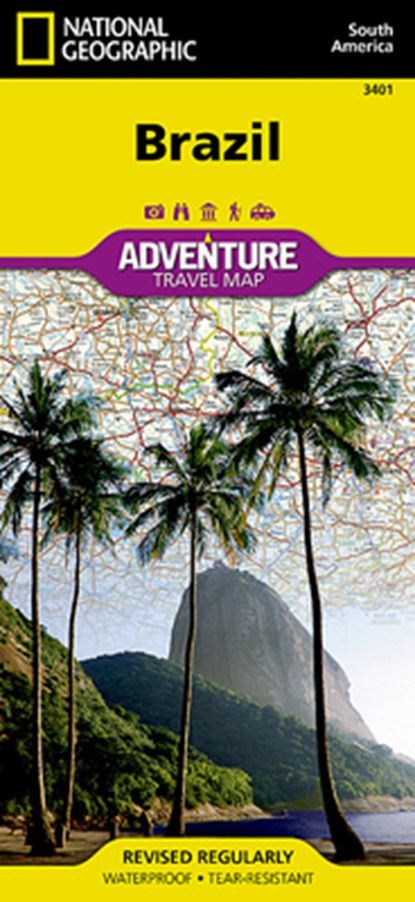 National Geographic Maps - Adventure: Brazil Map, National Geographic Maps - Adventure - Gebonden - 9781566955454