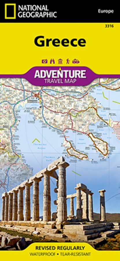 MAP-GREECE ADV TRAVEL MAP 2019, National Geographic Maps - Adventure - Gebonden - 9781566956215