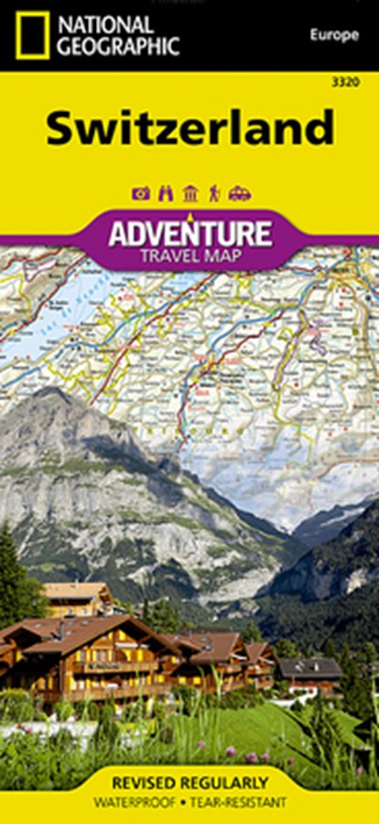 MAP-SWITZERLAND ADV TRAVEL MAP, National Geographic Maps - Adventure - Gebonden - 9781566956390
