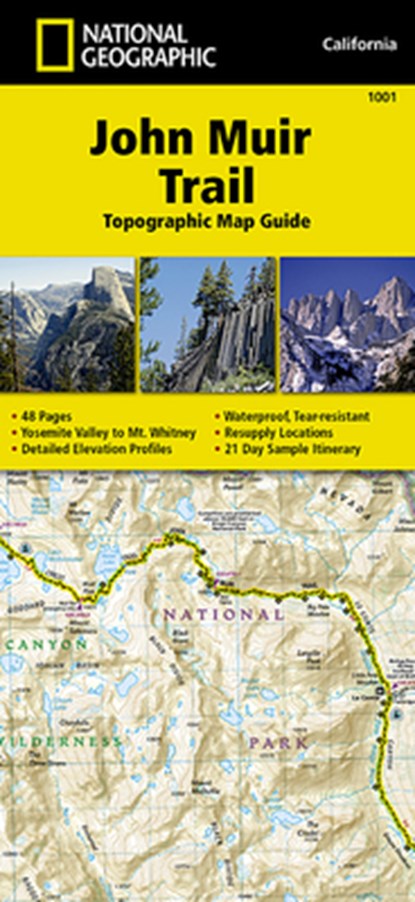 John Muir Trail (topographic Map Guide), National Geographic Maps - Gebonden - 9781566956895