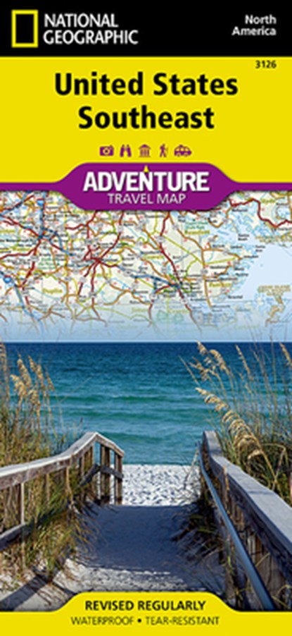 United States, Southeast Adventure Map, National Geographic Maps - Gebonden - 9781566957205