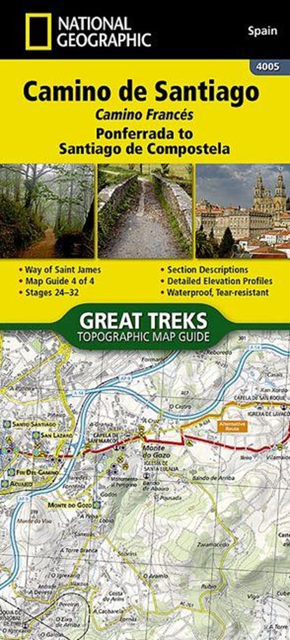 Camino de Santiago - Camino Frances Map 4 of 4, National Geographic Maps - Gebonden - 9781566959223