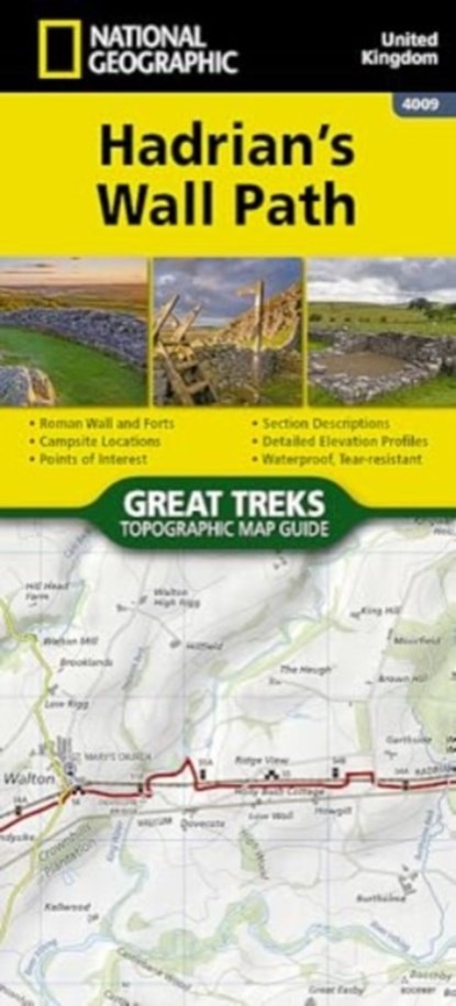 Hadrian's Wall Path Map, niet bekend - Gebonden - 9781566959421