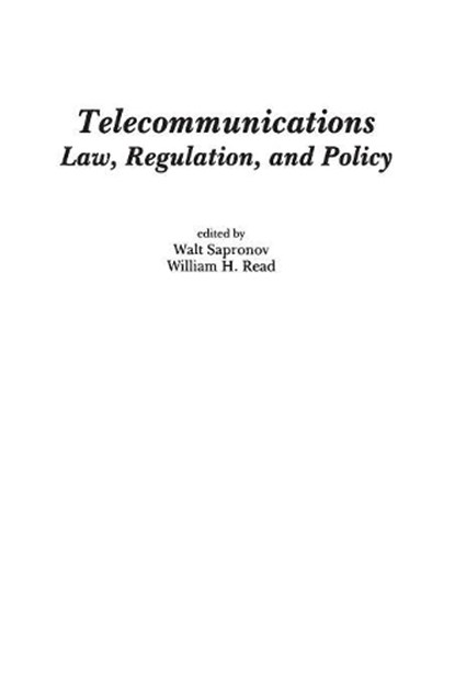 Telecommunications, Walter Sapronov ; William H. Read - Paperback - 9781567503265