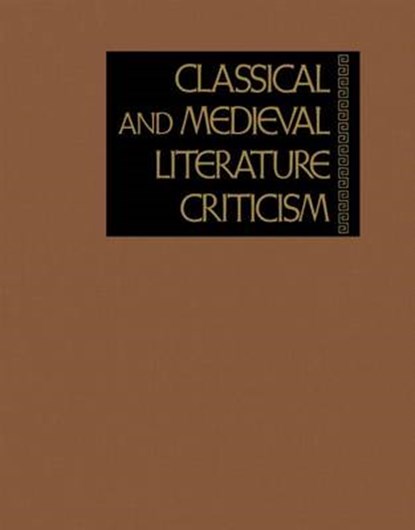 Classical and Medieval Literature Criticism, niet bekend - Gebonden - 9781569955376