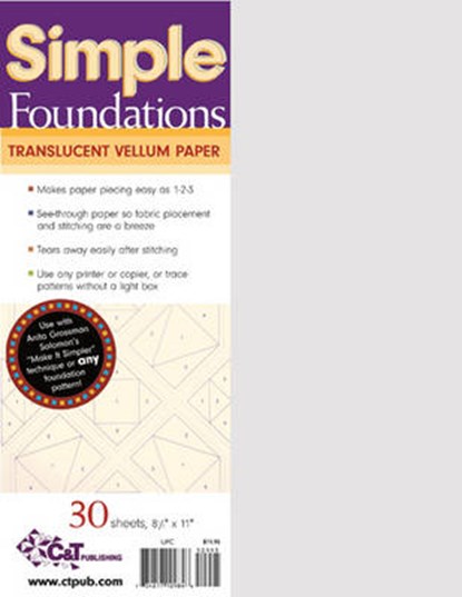 Simple Foundations Translucent Vellum Paper,  - Paperback - 9781571208217