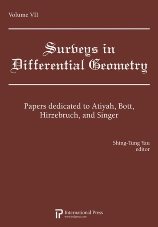 Surveys in Differential Geometry Vol 7