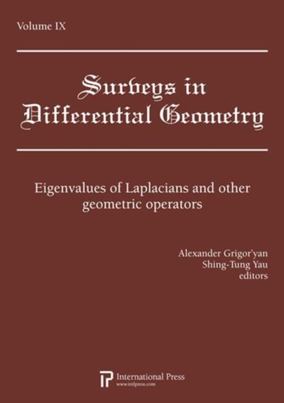 Surveys In Differential Geometry Volume Ix, niet bekend - Paperback - 9781571461803