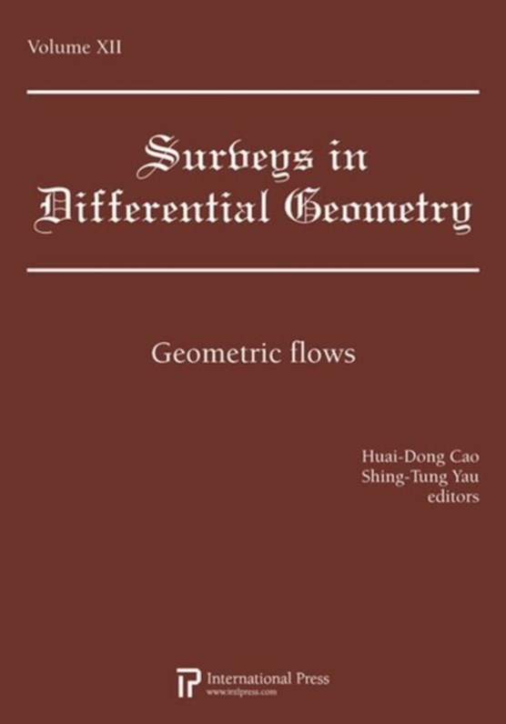 Geometric Flows, Volume 12
