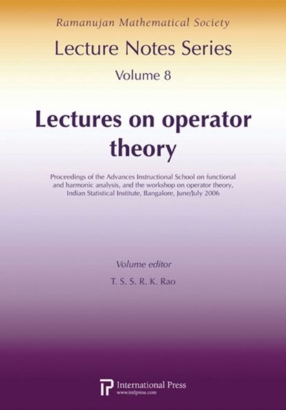 Lectures on Operator Theory, T. S. S. R. K. Rao - Paperback - 9781571461933