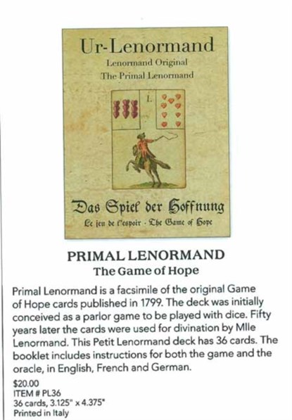 Primal Lenormand, Alexander Gluck - Losbladig - 9781572818248