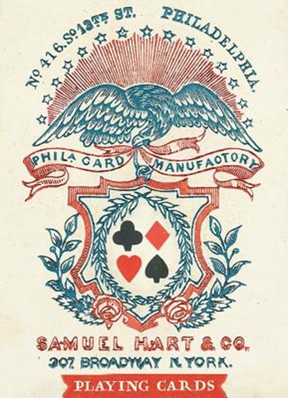 1858 Samuel Hart Poker Deck, US Games - Losbladig - 9781572819573