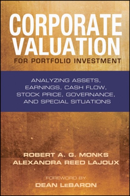 Corporate Valuation for Portfolio Investment, Robert A. G. (Lens Inc.) Monks ; Alexandra Reed Lajoux - Gebonden - 9781576603178