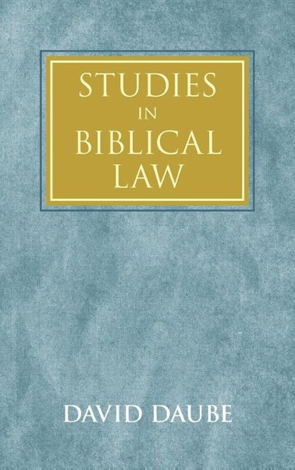 Studies in Biblical Law, David (Gonville and Caius College Daube - Gebonden - 9781584774310