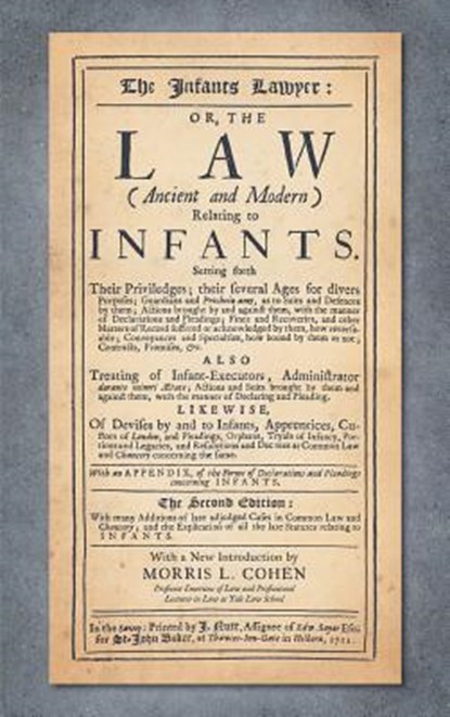 The Infants Lawyer, Samuel Cater - Gebonden - 9781584778332