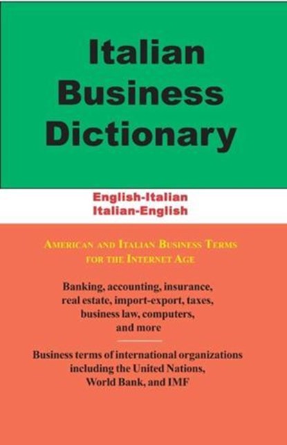 Italian Business Dictionary, Morry Sofer - Ebook - 9781589797321