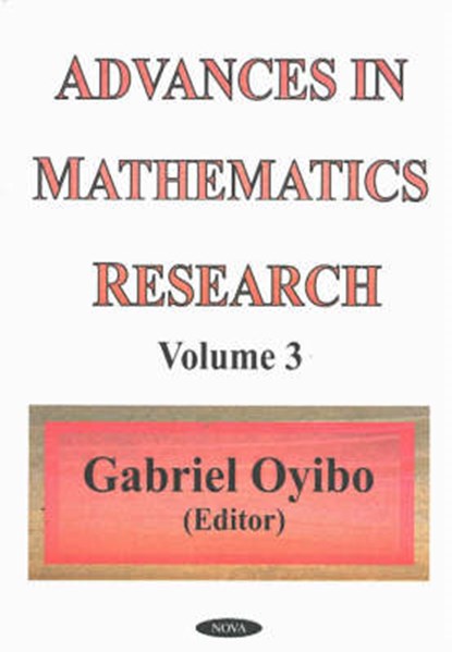 Advances in Mathematics Research, OYIBO,  Gabriel - Gebonden - 9781590334522