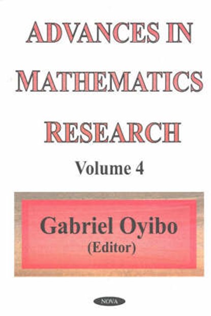 Advances in Mathematics Research, OYIBO,  Gabriel - Gebonden - 9781590335185