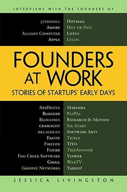 Founders at Work, Jessica Livingston - Gebonden - 9781590597149