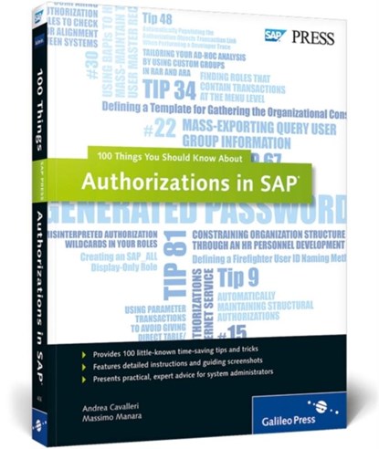Authorizations in SAP, Andrea Cavalleri ; Massimo Manara - Paperback - 9781592294060