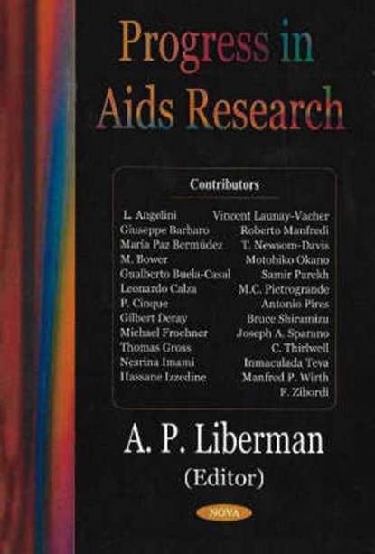 Progress in AIDS Research, LIBERMAN,  A P - Gebonden - 9781594541810