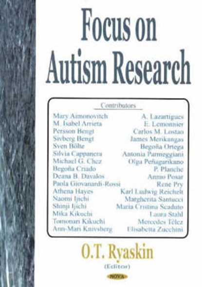 Focus on Autism Research, PYASKIN,  O T - Gebonden - 9781594542268