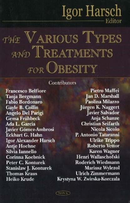 Various Types & Treatments for Obesity, Igor Harsch - Gebonden - 9781594543623