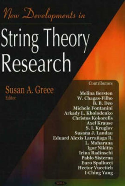 New Developments in String Theory Research, GRECE,  Susan A - Gebonden - 9781594544880