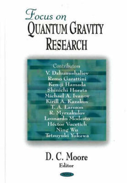 Focus on Quantum Gravity Research, MOORE,  D C - Paperback - 9781594546600