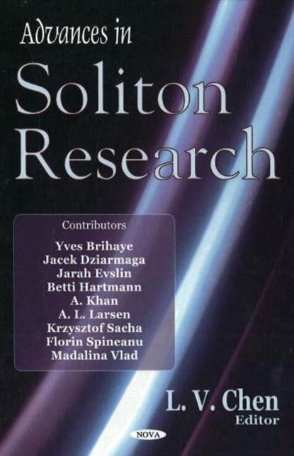 Advances in Soliton Research, L V Chen - Gebonden - 9781594547690