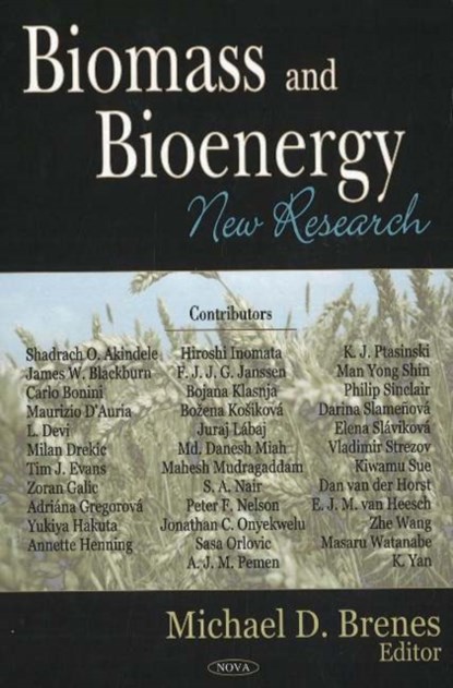 Biomass & Bioenergy, Michael D Brenes - Gebonden - 9781594548659