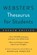 Webster's Thesaurus for Students, Fourth Edition, Merriam-Webster - Paperback - 9781596951815