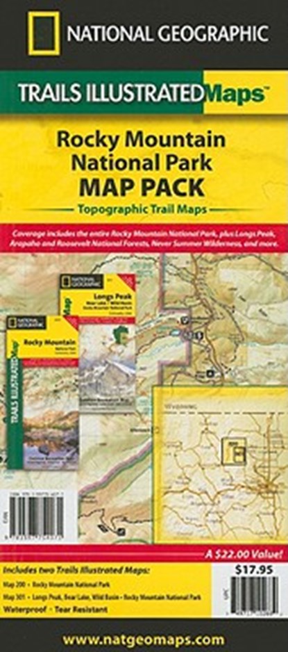 Rocky Mountain National Park, Map Pack Bundle, MAPS,  National Geographic - Overig - 9781597754071